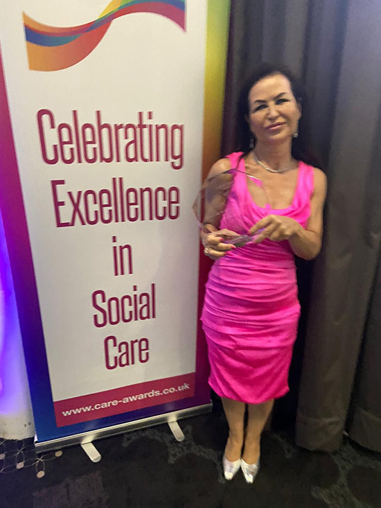 cristina bila at care awards